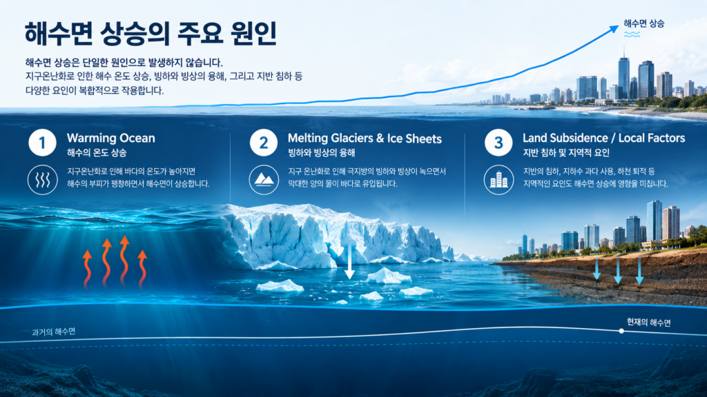 해수면 상승, 실제로 얼마나 높아졌을까?